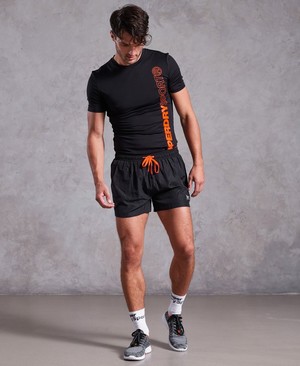 Superdry Active Training Férfi Rövidnadrág Fekete | OKIXP9012